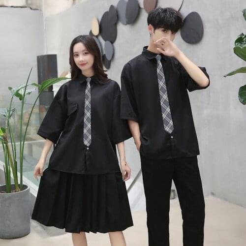 New British Style Women Men School Uniform Korean Summer Autumn Middle School Students Performance Schoolgirl Uniforms C38K230
