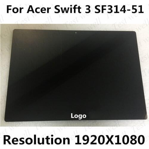 Original for Acer SF314 SF314-52-35n6 SF314-51 Swift 3 SF314-51-31VT LCD Display Matrix Digitizer Assembly 30PIN 1080P