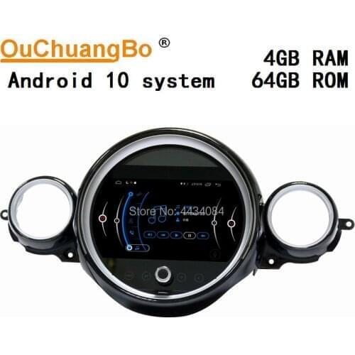 Ouchuangbo Car Radio GPS 4G Head Units for Mini R55 R56 R57 R58 R59 2007-2010 Support 1080P 8 Core Android 10.0 Free Map