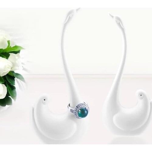 Modren Home Decor Jewelry Stand Swan Elephant Shape Jewelry Display Rack Melamine Frame Cartoon Animal Modeling Rings Holder