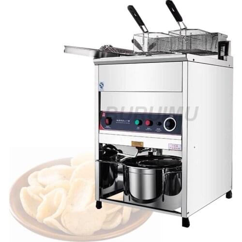 Commercial Fryer Machine Temperature Control Gas Fried Chicken Chop Maker Oil Restaurant Beverage Shop Food Processing Manufact