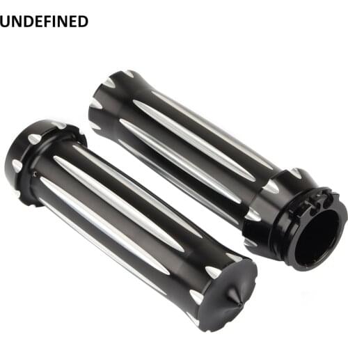 Motorcycle Handlebar Hand Grips 1'' 25mm Shallow Cut Handle Grip For Harley Sportster XL 883 1200 Touring Glide Softail Dyna CVO