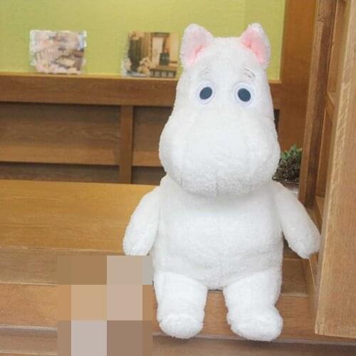 Super Cute White hippopotam High Quality 30 Cm Standing Plush Dolls Short Plush Toy for Birthday Christmas Gift for Boy Girls
