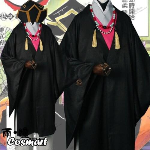 Anime Demon Slayer Kimetsu no Yaiba Douma Kimono Uniform Cosplay Costume Halloween Suit For Women Men Outfit New