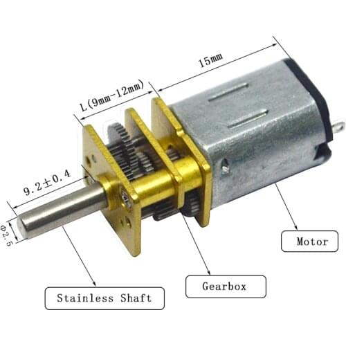 XYT JGA12-N20 Hot Selling 3V 12v 6 Volt N20 12MM 10/30/50/100/200rpm 12mm Micro Gear Motor for Intelligent Lock Motor/Toys