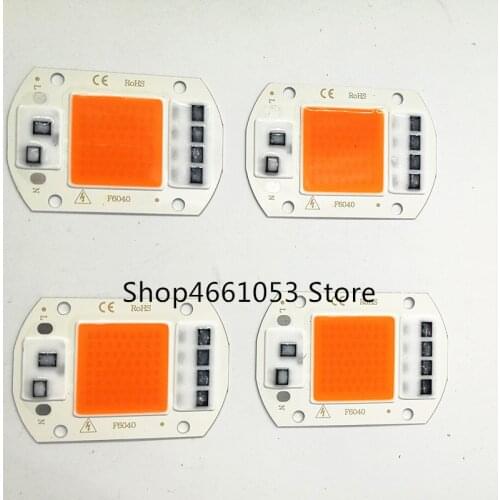 10pcs LED COB Bulb Chip 50W Chip 110V 220V Input Smart IC Fit For DIY LED Flood Light Full spectrum Street Lamp