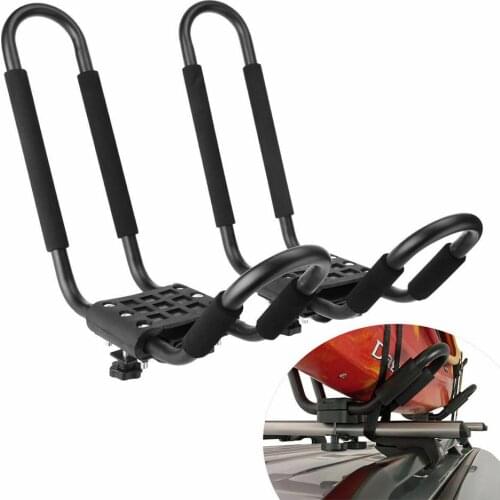 2PCS Kayak Roof Rack Universal Rooftop Rack Carrier For Kayak Canoe Paddle Boat Surf Ski Universal Roof Rack