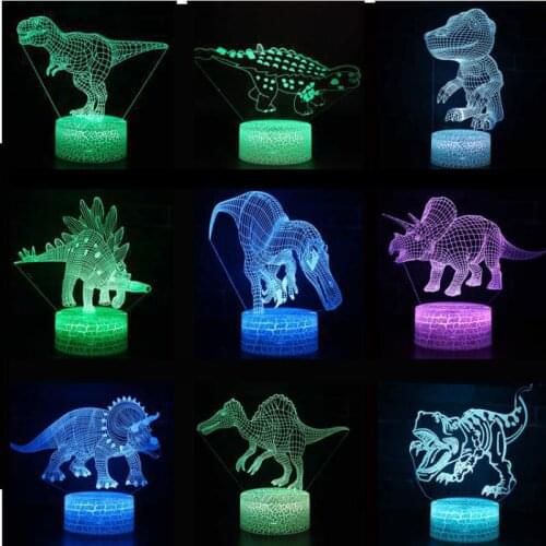 Dinosaur Park 3d Lamp Lovely Cartoon Childrens Toys 3d Light Party Decoration Childrens Room Decoration 3d Night Light