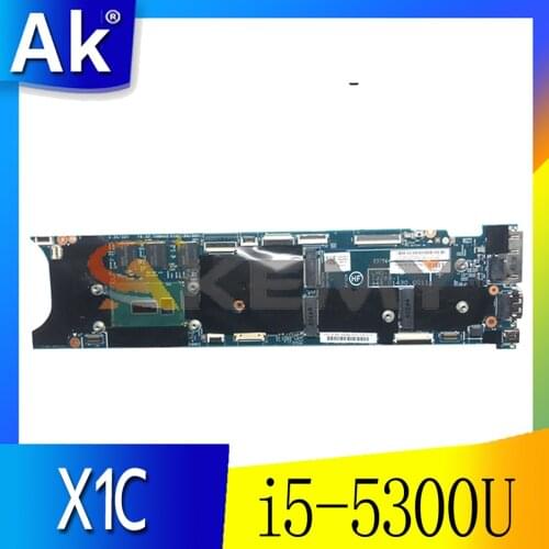 Akemy For Lenovo ThinkPad X1 Carbon X1C Laptop Motherboard CPU i5-5300U 00HT359 00HT360 8G RAM 13268-1 448.01406.0011 Test