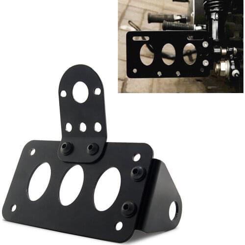 Side Mount License Plate Bracket bobber for sportster cb750 xs650 Brake tail light