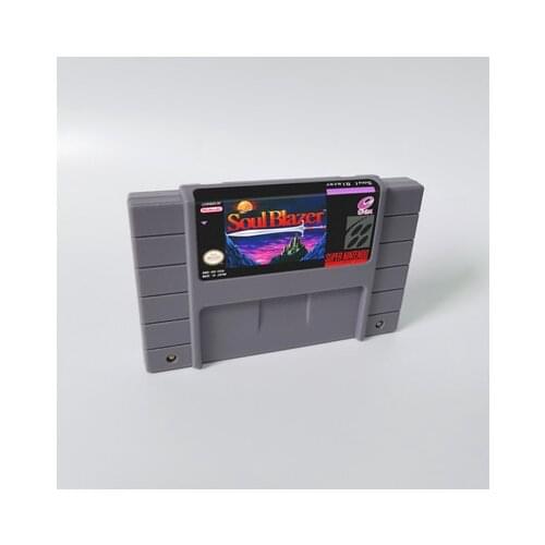 Soul Blazer SoulBlazer - RPG Game Card US Version English Language Battery Save