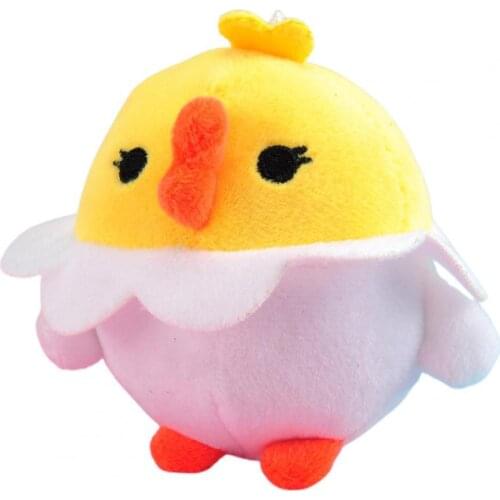 Doll Toy Eggshell Chicken Shape Plush Toy PP Cotton Cartoon Stuffed Throw Pillow for Home Decor Cartoon Animal Shape Plush Doll