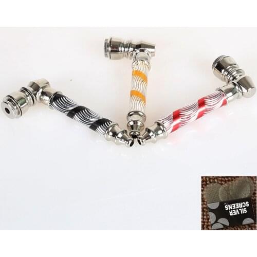 Creativity 85mm smoking Pipe metal Fashion pattern durable smoking tube molding pipe fittings tobacco cigar accessories