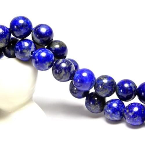 New AAA+ Round Natural Lapis Lazuli Stone Beads For Jewelry Making Bracelet DIY Material Stone 4/ 6/8/10 /12 mm Strand 15.5