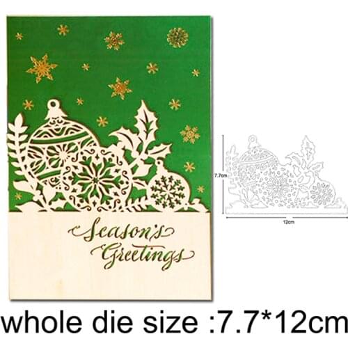 Christmas Ornament Metal Cutting Dies For DIY Scrapbooking dies Paper Cards Decoration Embossing Die Cuts Stencils dies Template