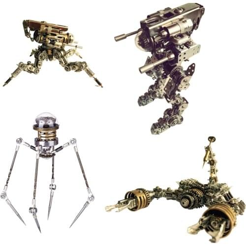 DIY Metal Robot Scorpion Knight Maze Puzzle Toy Assembly Model for Home Decor - Assembled Version