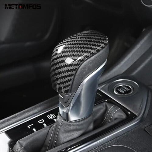 For Nissan Sentra Bluebird Sylphy 2020 2021 Carbon Fiber Gear Shift Head Cover Trim Decoraiton Sticker Accessories Car Styling