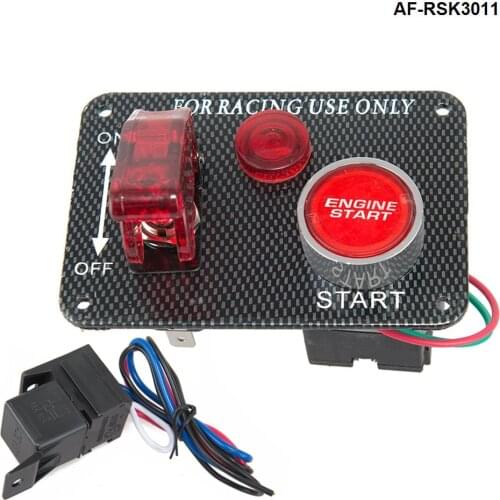 New Racing Car Electronics One Switch Kit Panel Engine Start Button toggle with accessory AF-RSK3011