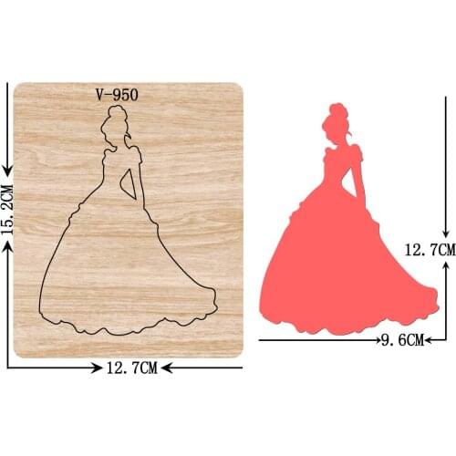 New princess wooden dies cutting dies for scrapbooking /Multiple sizes /V-950
