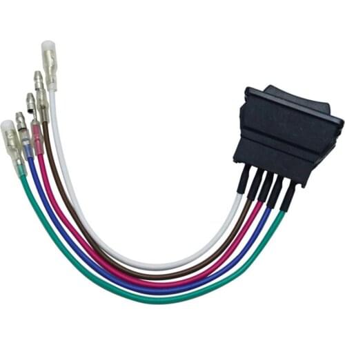 Professional 5Pin 12 For 24 v Black Car Power Window Switch With Plastic Lamp Electronic Components Universal For Cars