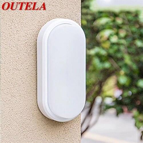 OUTELA Outdoor Sconce Light LED Waterproof Modern Wall Lamp Creative Decorative For Patio Garden Porch Balcony Courtyard