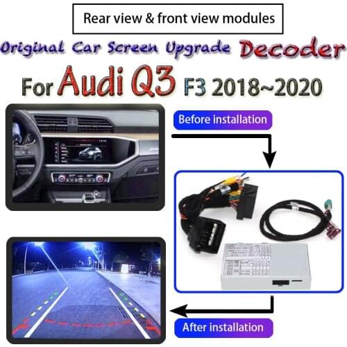 Reversing Camera Decoder For Audi Q3 F3 2018 2019 2020 MMI Interface Original Car Screen Upgrade Model Adpter Rear Backup Camera