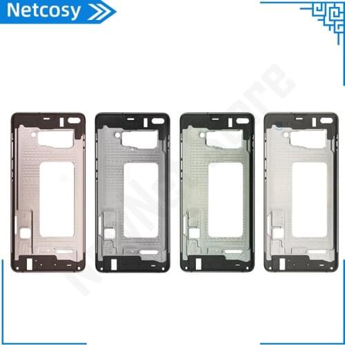 Netcosy For Samsung Galaxy S10 Plus G9750 Back Middle Frame Replacment Parts Housing Couver Bezel Replacement Repair Parts