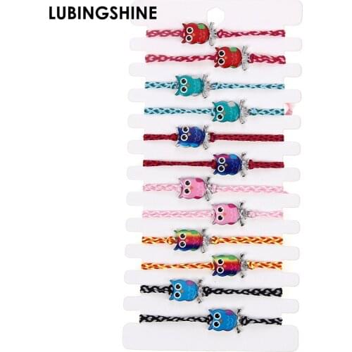 Retro Colorful Owl Tortoise Charm Bracelets For Women Bohemia Jewelry Gecko Animal Ethnic Bracelet Handmade Adjustable Cuff Gift