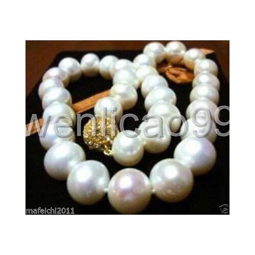 18" AAA+11-12MM Akoya white pearl necklace