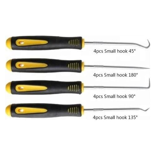 4 Pcs Scraper Hook Tool Set Oil Seal Puller Rubber O-ring Hook Seal Screwdriver Hand Diy Remover Automotive Hand Tools
