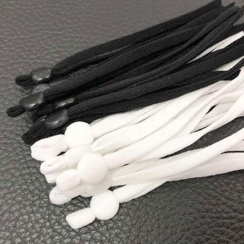 50Pcs Mouth Mask Elastic Band Adjustable Buckle Stretch String Adjuster Cord Locks Toggles Drawstrings Accessories