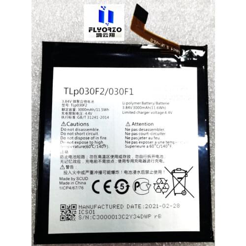 Brand new High Quality 3000mAh TLP030F2 Battery For Alcatel One Touch Idol 4S OT-6070 OT-6070K OT-6070O OT-6070Y Mobile Phone