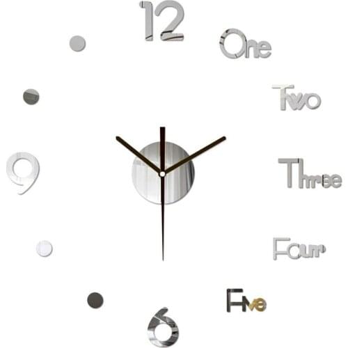 Acrylic Wall Clock Diy Simple Silent Home Living Room Bedroom Clock