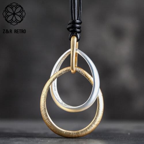 Geometry Chains Simple Circles Neck Chokers Necklace Handmade Fashion Jewelry For Women Decoration Woman Suspension Accessories