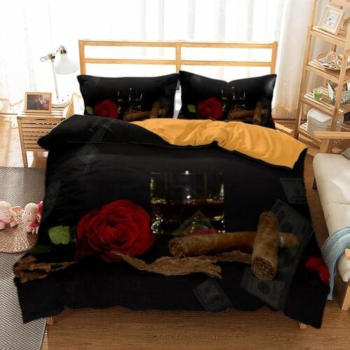 Home comforter bedding sets 3D Qualified Queen King Bedding Set Duvet Cover Pillow Cases comforter bedding sets 2-3pcs style19
