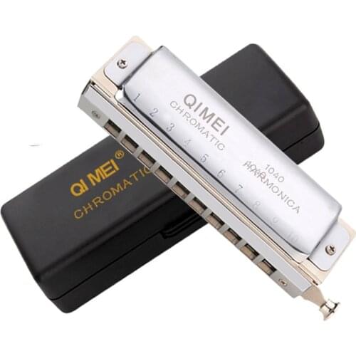 Chromatic Harmonica 1040 Armonica Gaita Instrumento Mouth Ogan melodica instrumento musical mondharmonicas lyre harp mondharp