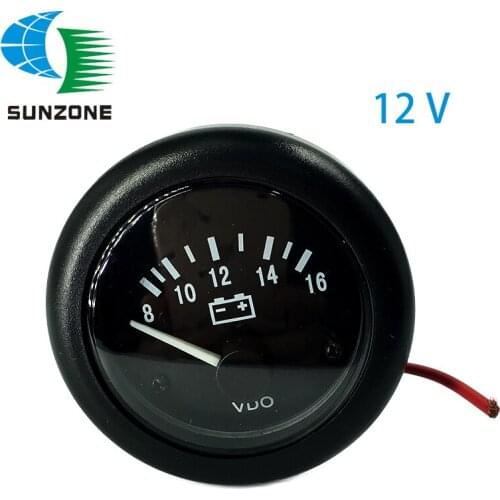 12V VDO Voltage Gauge For Generator Meter Tester Size 52mm 8-16 Volt