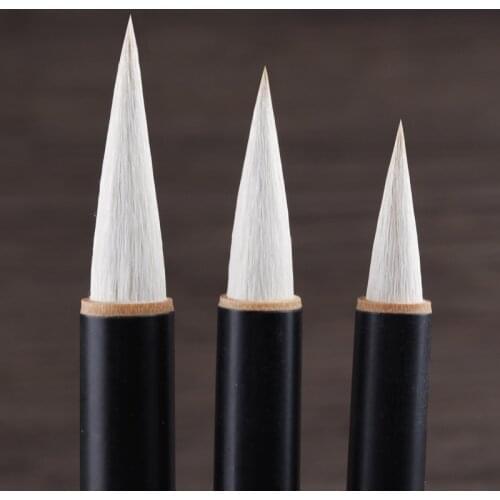 Adult Multiple Hair Calligraphy Brush Pen Ancient Chinese Bamboo Medium Regular Script Writing Brush for Beginner Tinta China