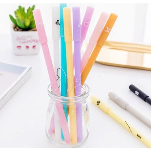 Creative Twelve Constellations Gel Pen School Supplies Gel Pen the office Korean Stationery For School Office Chancellory Pen