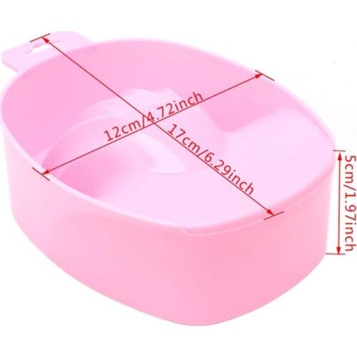 Nail Art Soak Bowl Manicure Soak Off Hand Spa Bath Soaker Tray Remover Tools R3MF