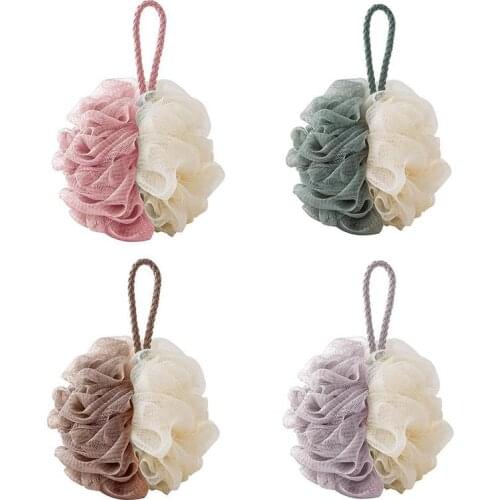 Bath ball super soft large color matching bath ball Korean bath ball rubbing back bath towel bath flower bath ball