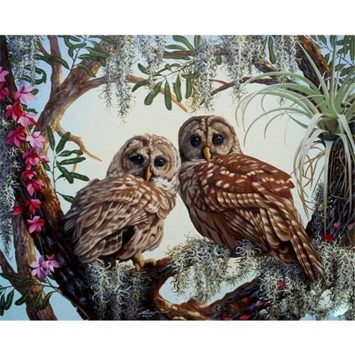 Landscape Animal DIY Cross Stitch Embroidery Kits Craft Needlework Set Cotton Thread Printed Canvas Home Design GJ514