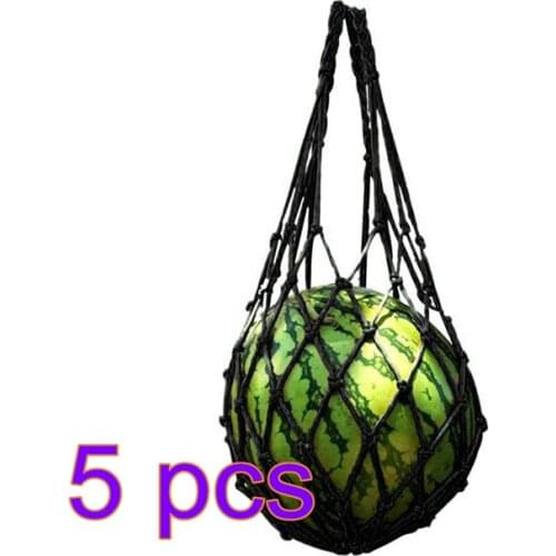 Nylon Melon Hammocks Nets Growing Cantaloupe , 5 Pcs Pocket Nylon Nets for Football Basketball Soccer and Volleyball Watermelon