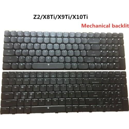 Laptop US backlit Colorful Keyboard for MECHREVO Z2 Z3 X7 X8Ti X9Ti X10TI X9 MACHENIKE F117-B Vulcan Z5 Z6 B9 Mechanical