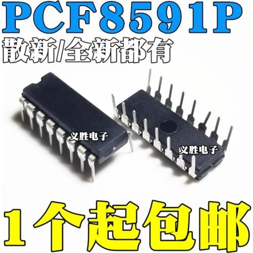 New and original PCF8591 PCF8591P DIP16 Eight modules/DA converter DIP - 16, integrated circuit IC, AD and DA converter single c