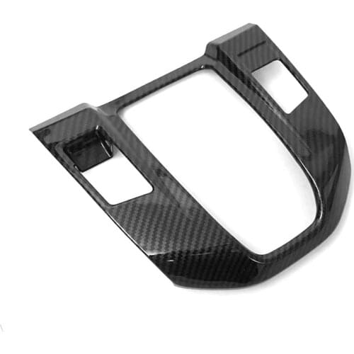 Carbon Fiber Center Control Shift Gear Panel Decorative Sequins Trim Stickers for Honda CRV CR-V 2017 2018 2019 2020 2021