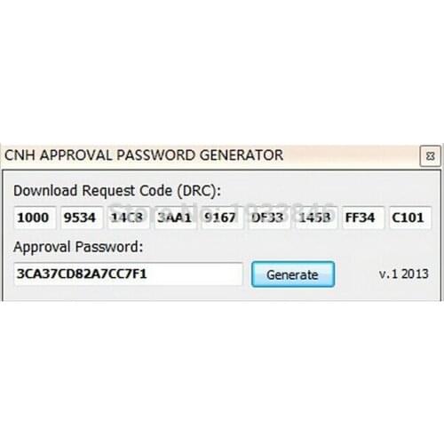 CNH APPROVAL PASSWORD GENERATOR UNLOCK