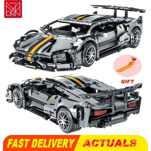 MOC Simulation Super Sports Racing Car 023015 Building Blocks Model Bricks Kits for Kids Toys Boys Gifts