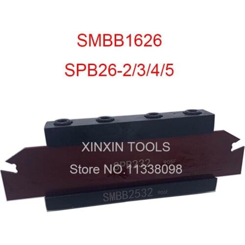 1PCS SPB26-2/3/4/5 NC cutter bar and 1PCS SMBB1626 CNC turret set Lathe cutting Tool Stand Holder For SP Lathe Machine
