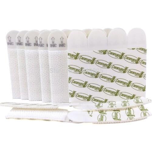 200pcs(100pair) Medium 3M command Picture Hanging Strips damage-free strips Command Inter Locking Faster for Decor